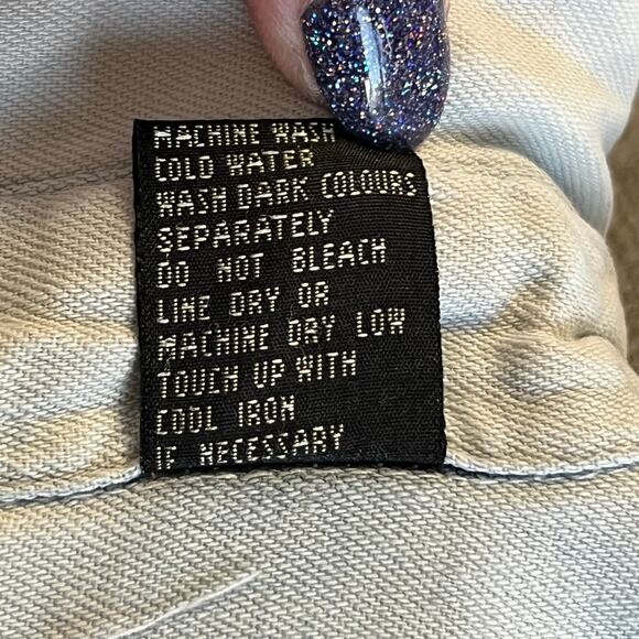 Men's Robert Stock denim button down light wash shirt double pockets 100% cotton - Picture 4 of 8